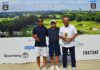 World Corporate Golf Challenge’ta şampiyonluk Armada’nın Oğuz Şenol Yüce ve Mevlüt Çavuşoğlu, Matrix'in kurucusu Yavuz Üngör ile ödül töreninde...
