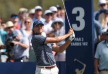 Aberg önde, yakın arkadaşı Thorbjornsen takipte