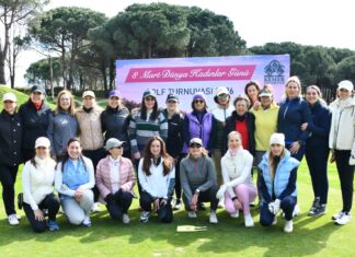 Kemer Golf Kulübü üyeleri 8 Mart’ı sahada kutladı